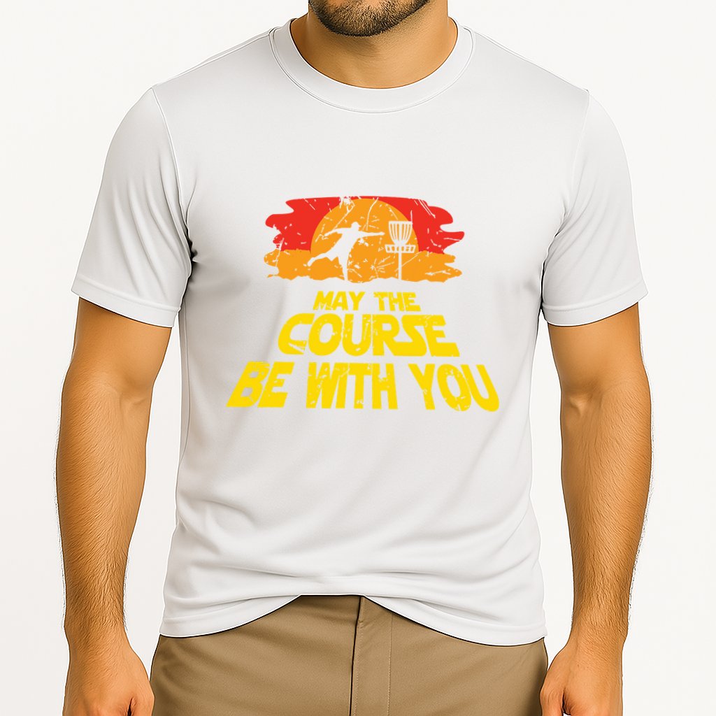 Disc Golf May The Course Be With You Trendy Golf Cooling Performance Crew T-Shirt
