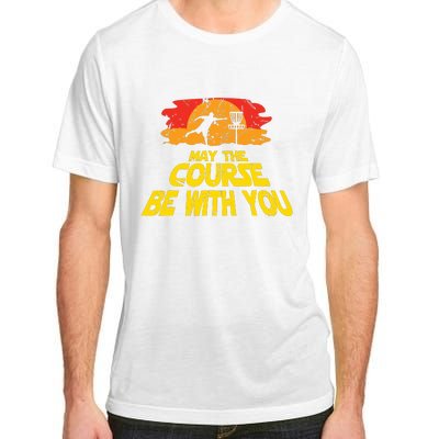 Disc Golf May The Course Be With You Trendy Golf Adult ChromaSoft Performance T-Shirt