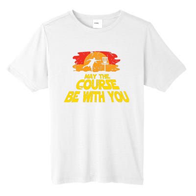 Disc Golf May The Course Be With You Trendy Golf Tall Fusion ChromaSoft Performance T-Shirt