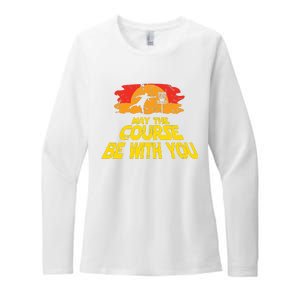 Disc Golf May The Course Be With You Trendy Golf Womens CVC Long Sleeve Shirt