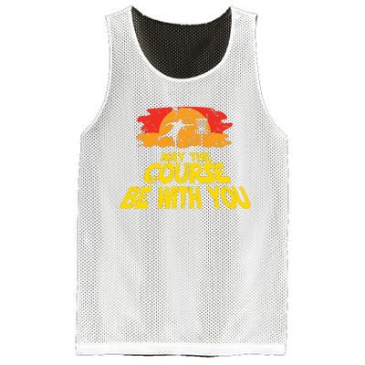 Disc Golf May The Course Be With You Trendy Golf Mesh Reversible Basketball Jersey Tank