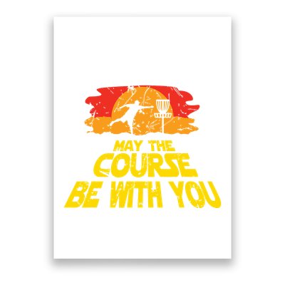Disc Golf May The Course Be With You Trendy Golf Poster
