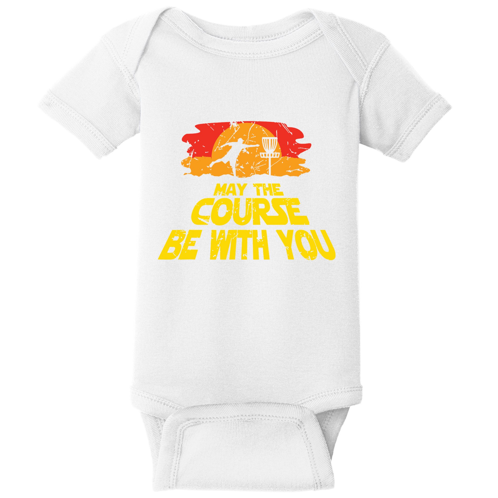 Disc Golf May The Course Be With You Trendy Golf Baby Bodysuit