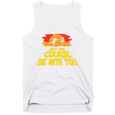 Disc Golf May The Course Be With You Trendy Golf Tank Top