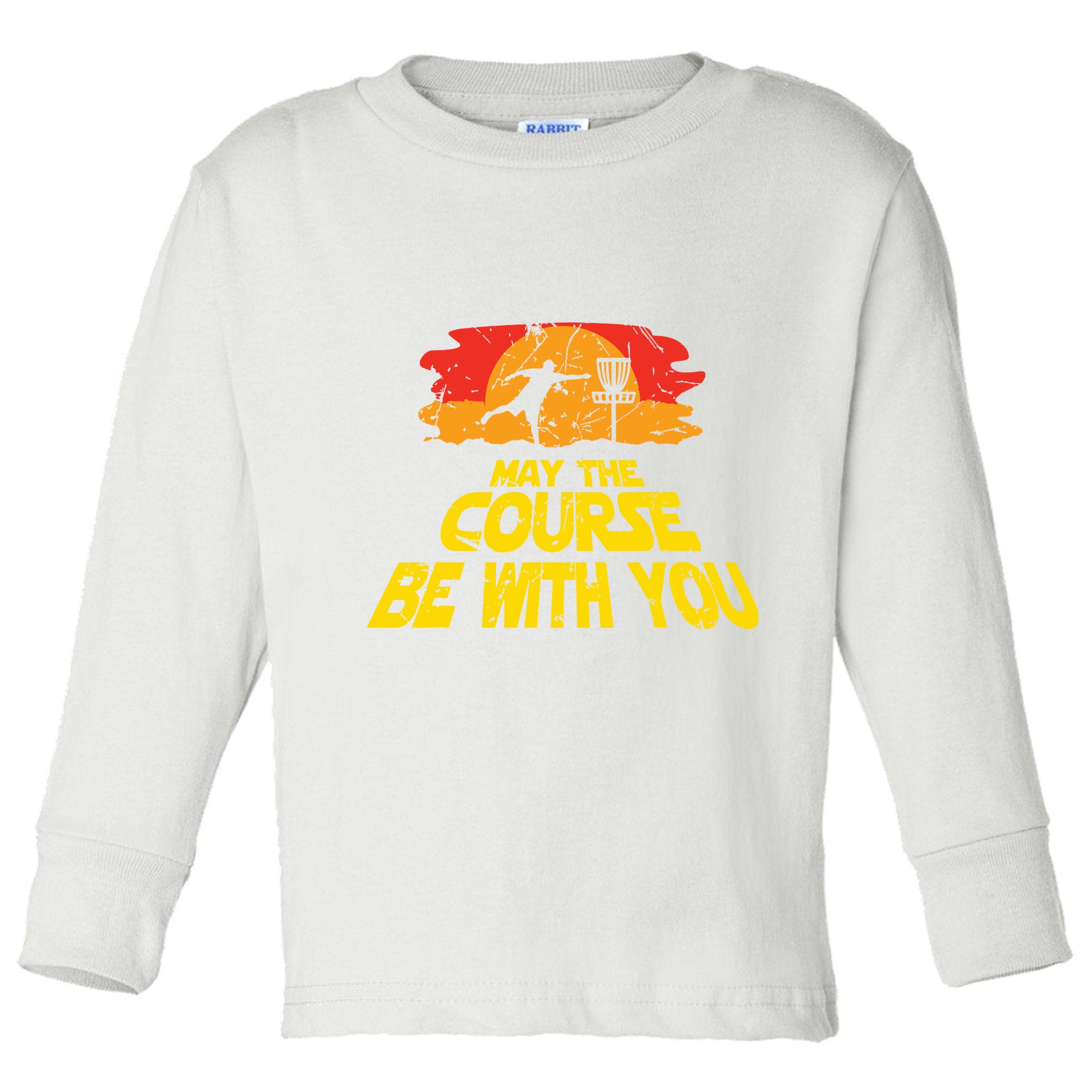 Disc Golf May The Course Be With You Trendy Golf Toddler Long Sleeve Shirt