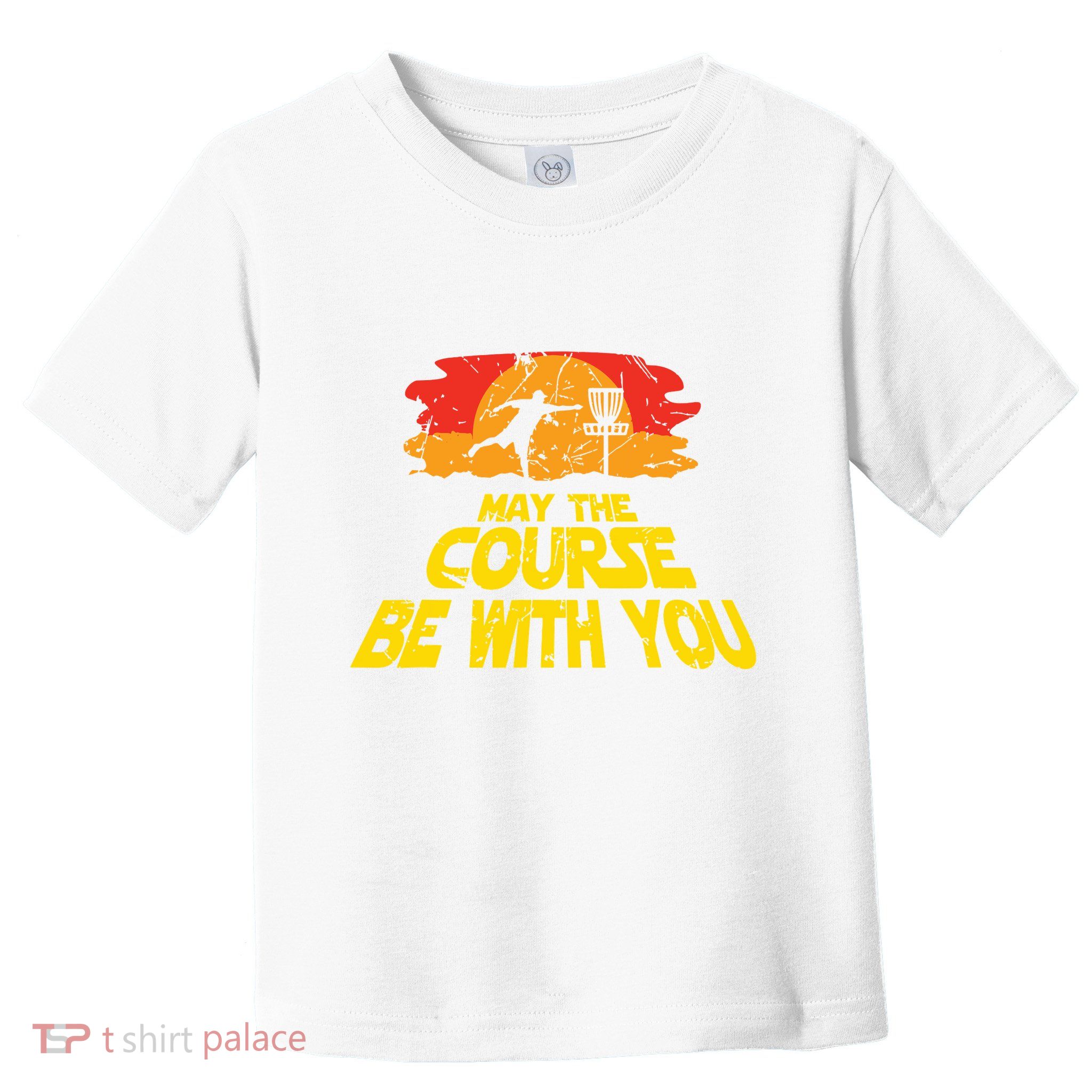 Disc Golf May The Course Be With You Trendy Golf Toddler T-Shirt