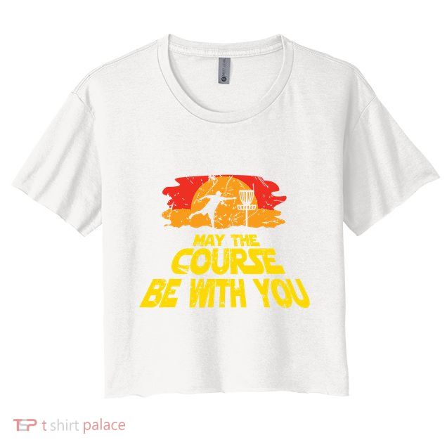 Disc Golf May The Course Be With You Trendy Golf Crop Top