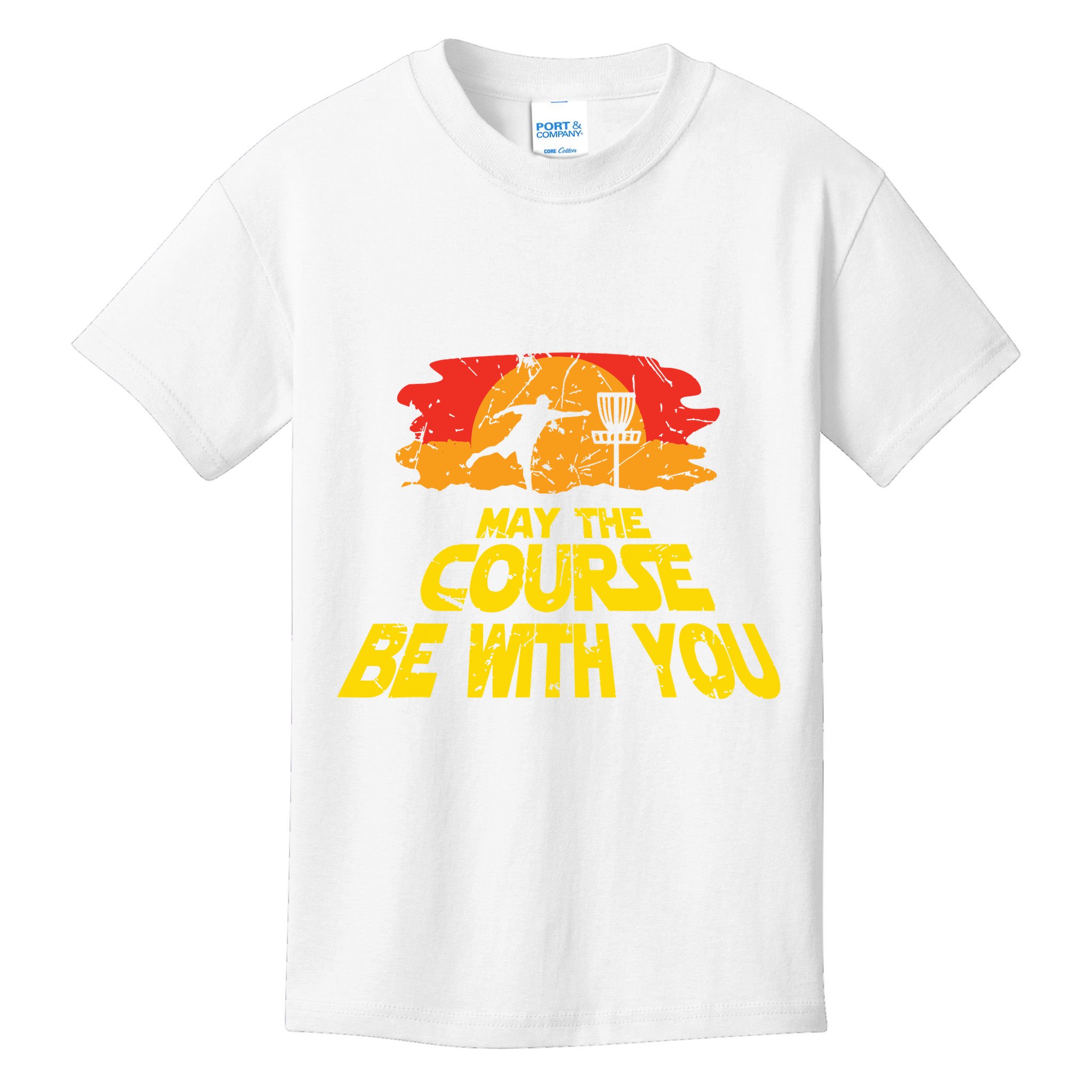 Disc Golf May The Course Be With You Trendy Golf Kids T-Shirt