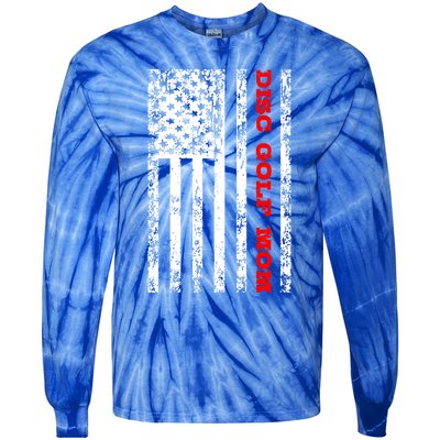 Disc Golf Mom Gift Tie-Dye Long Sleeve Shirt