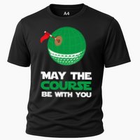 Disc Golf May The Course Be With You Cooling Performance Crew T-Shirt