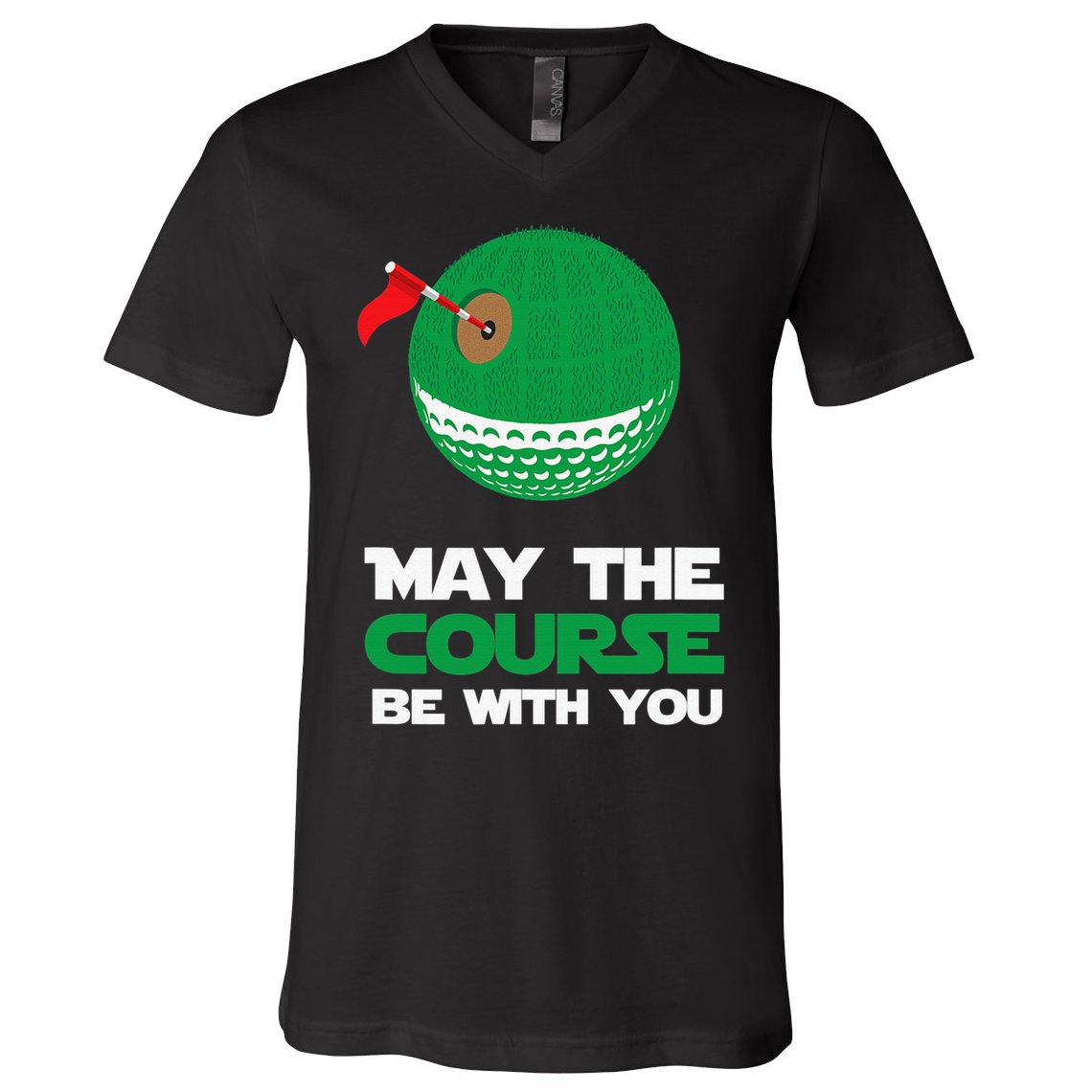 Disc Golf May The Course Be With You V-Neck T-Shirt