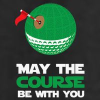 Disc Golf May The Course Be With You Adult Drive Performance Visor