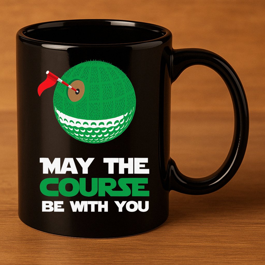 Disc Golf May The Course Be With You 11oz C Handle Ceramic Mug