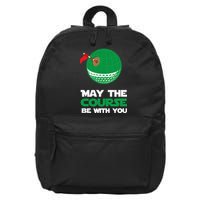 Disc Golf May The Course Be With You 16 in Basic Backpack