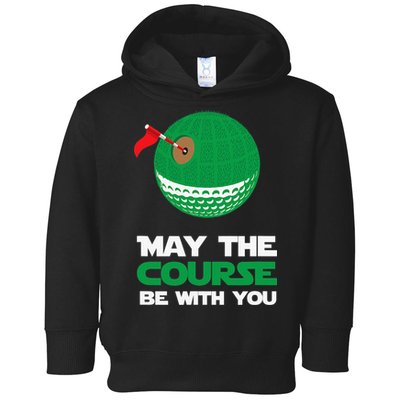 Disc Golf May The Course Be With You Toddler Hoodie