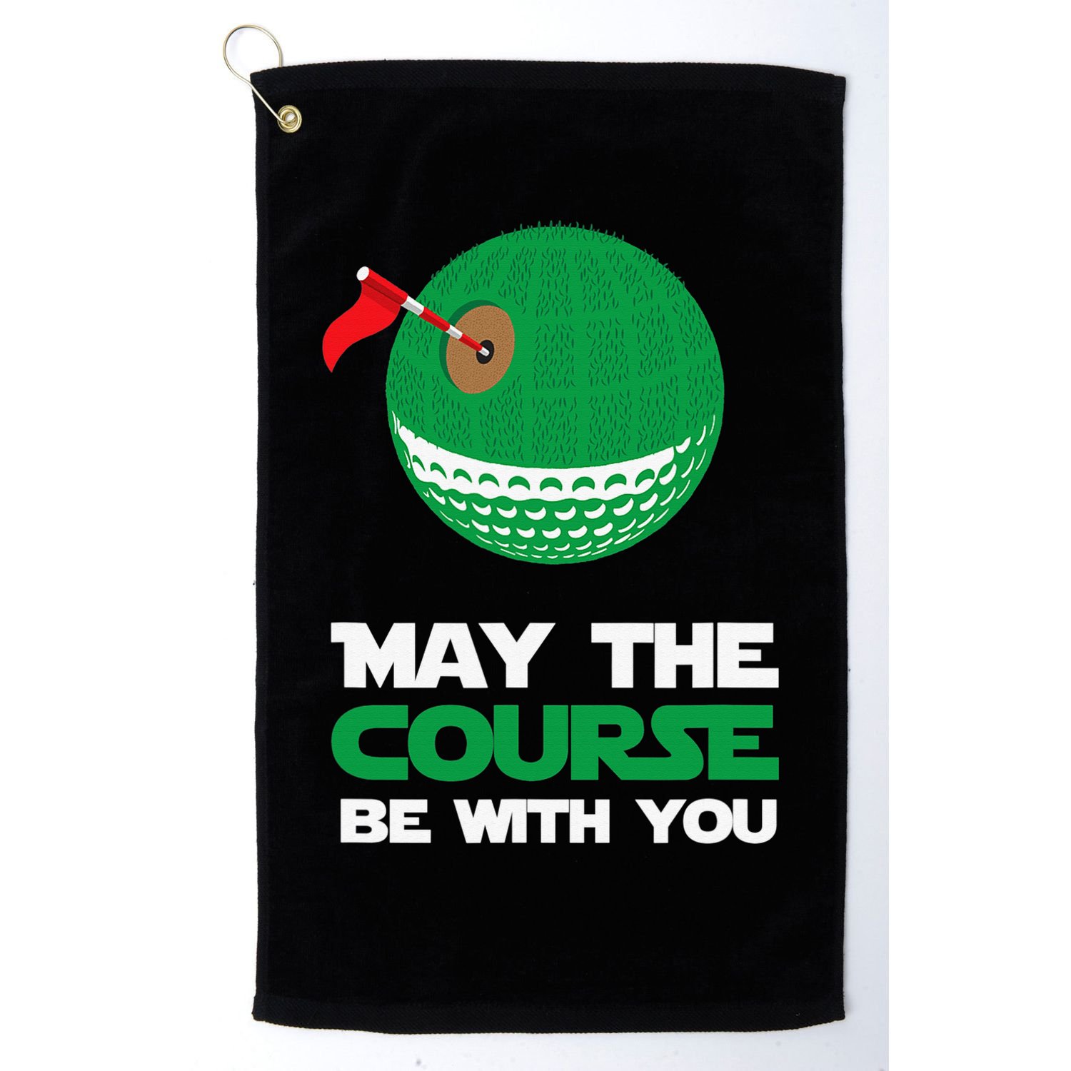 Disc Golf May The Course Be With You Golf Towel