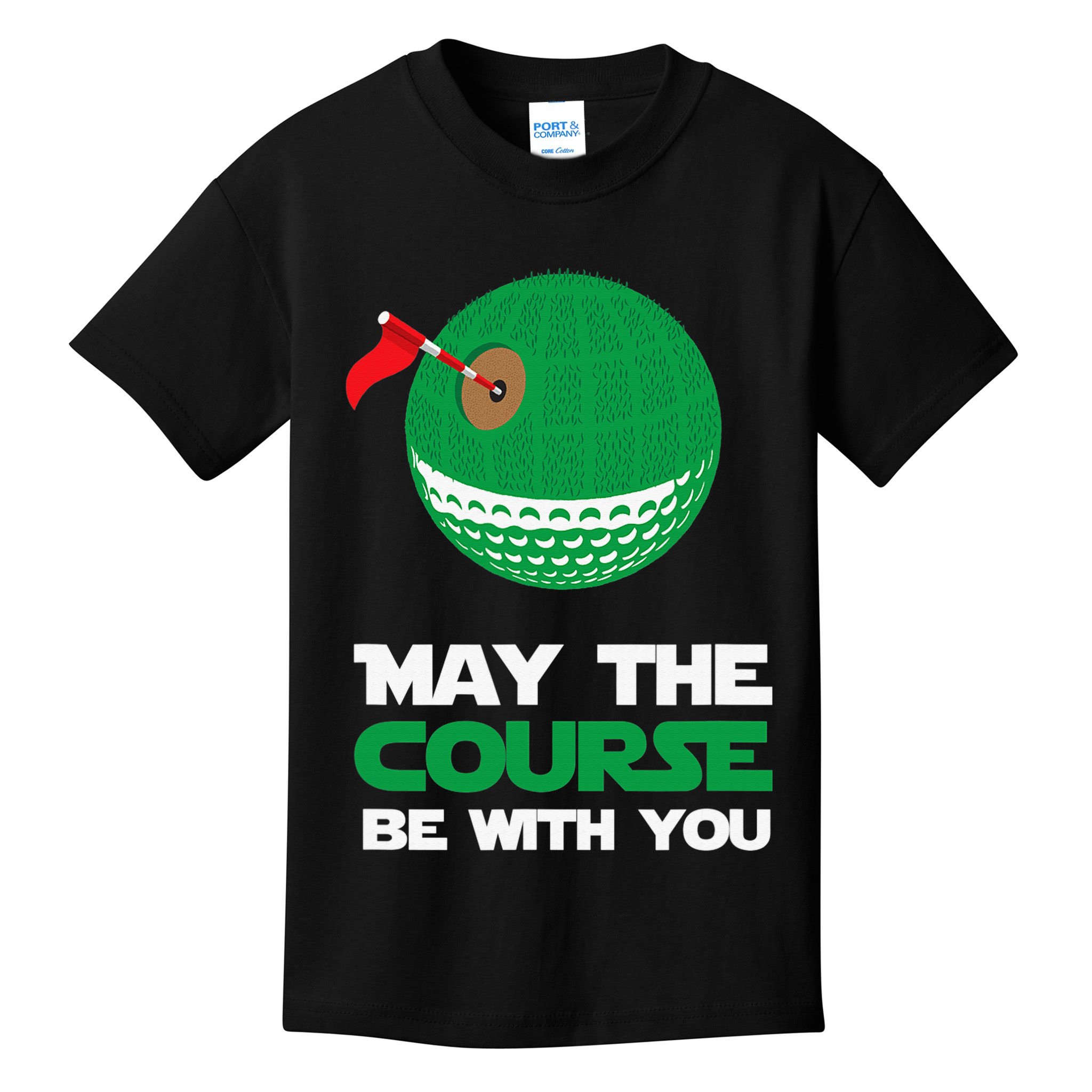 Disc Golf May The Course Be With You Kids T-Shirt