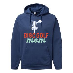 Disc Golf Mom Disc Golf Set Golf Basket Frolf Gift Performance Fleece Hoodie