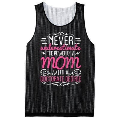 Doctorate Graduation Mom Ph.d. Proud Mothers Day Gift Mesh Reversible Basketball Jersey Tank