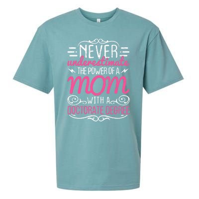 Doctorate Graduation Mom Ph.d. Proud Mothers Day Gift Sueded Cloud Jersey T-Shirt