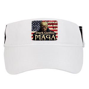 Dark Gothic Maga Trump 2024 For President Vote Trump 45 47 Adult Drive Performance Visor