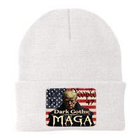 Dark Gothic Maga Trump 2024 For President Vote Trump 45 47 Knit Cap Winter Beanie