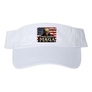 Dark Gothic Maga Trump 2024 For President Vote Trump 45 47 Valucap Bio-Washed Visor