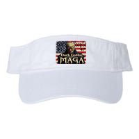 Dark Gothic Maga Trump 2024 For President Vote Trump 45 47 Valucap Bio-Washed Visor