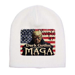 Dark Gothic Maga Trump 2024 For President Vote Trump 45 47 Short Acrylic Beanie