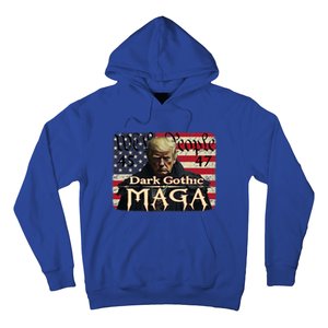 Dark Gothic Maga Trump 2024 For President Vote Trump 45 47 Hoodie