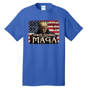 Dark Gothic Maga Trump 2024 For President Vote Trump 45 47 Tall T-Shirt