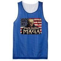 Dark Gothic Maga Trump 2024 For President Vote Trump 45 47 Mesh Reversible Basketball Jersey Tank