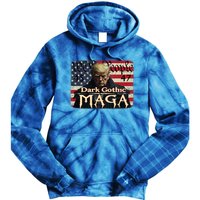 Dark Gothic Maga Trump 2024 For President Vote Trump 45 47 Tie Dye Hoodie