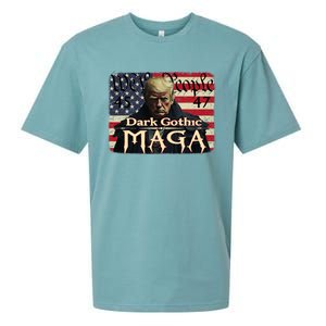 Dark Gothic Maga Trump 2024 For President Vote Trump 45 47 Sueded Cloud Jersey T-Shirt