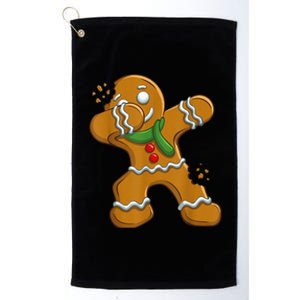 Dabbing Gingerbread Man Shirt Dab Gift Funny Christmas Platinum Collection Golf Towel