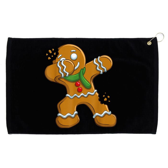 Dabbing Gingerbread Man Shirt Dab Gift Funny Christmas Grommeted Golf Towel