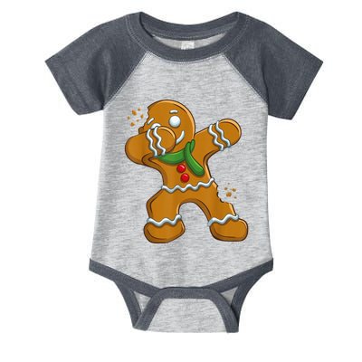 Dabbing Gingerbread Man Shirt Dab Gift Funny Christmas Infant Baby Jersey Bodysuit