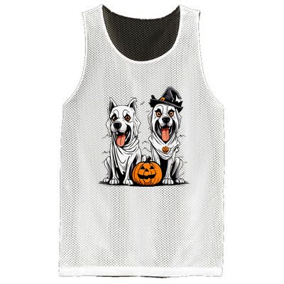 Dog Ghost Mummy Dog Lover Matching Family Gift Funny Halloween Mesh Reversible Basketball Jersey Tank