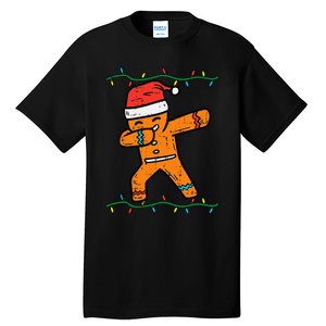 Dabbing Gingerbread Man Cookie Christmas Tall T-Shirt