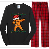 Dabbing Gingerbread Man Cookie Christmas Long Sleeve Pajama Set