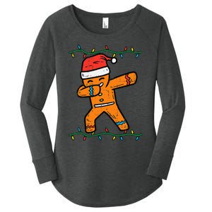 Dabbing Gingerbread Man Cookie Christmas Women's Perfect Tri Tunic Long Sleeve Shirt