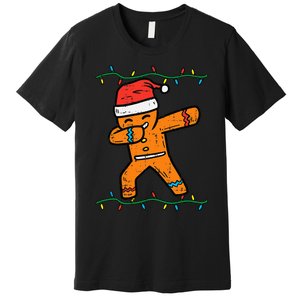 Dabbing Gingerbread Man Cookie Christmas Premium T-Shirt