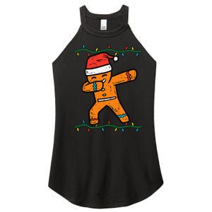 Dabbing Gingerbread Man Cookie Christmas Women's Perfect Tri Rocker Tank