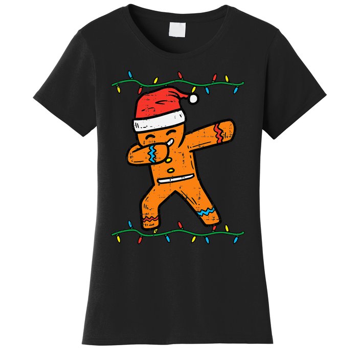 Dabbing Gingerbread Man Cookie Christmas Women's T-Shirt