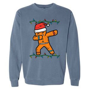 Dabbing Gingerbread Man Cookie Christmas Garment-Dyed Sweatshirt