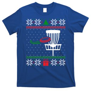 Disc Golfer Matching Ugly Christmas Disc Golf Frisbee Gift T-Shirt