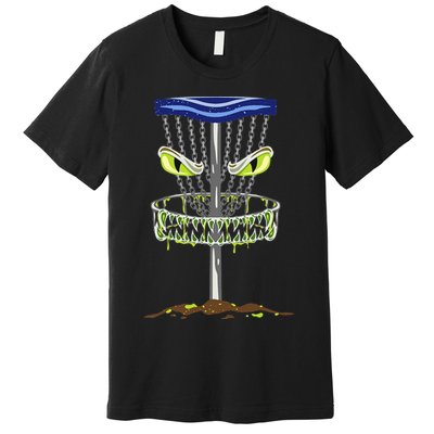 Disc Golf Men Disc Golf Monster Premium T-Shirt