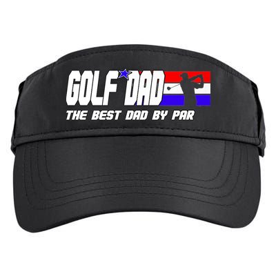 Dad Golf Men The Best Dad By Par Gift For Father's Day Adult Drive Performance Visor