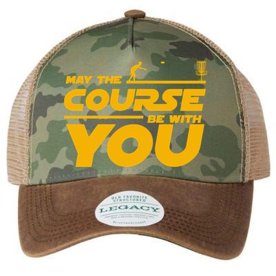 Disc Golf May The Course Be With You Frisbee Golf Gift Legacy Tie Dye Trucker Hat