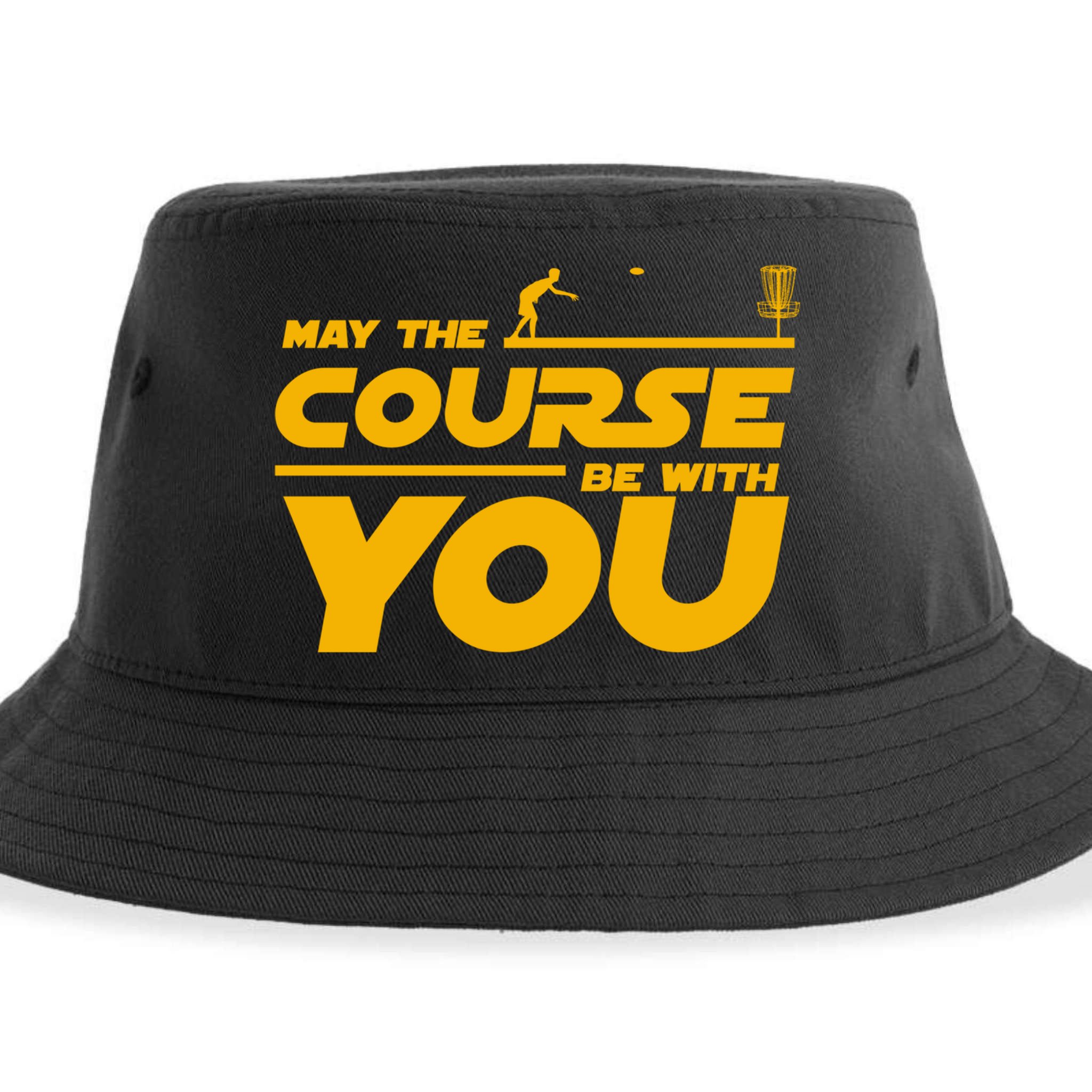 Disc Golf May The Course Be With You Frisbee Golf Gift Sustainable Bucket Hat
